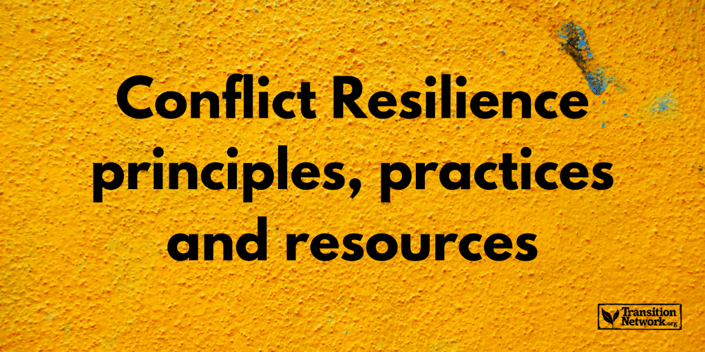Conflict Resilience - Principles, Practices and Resources