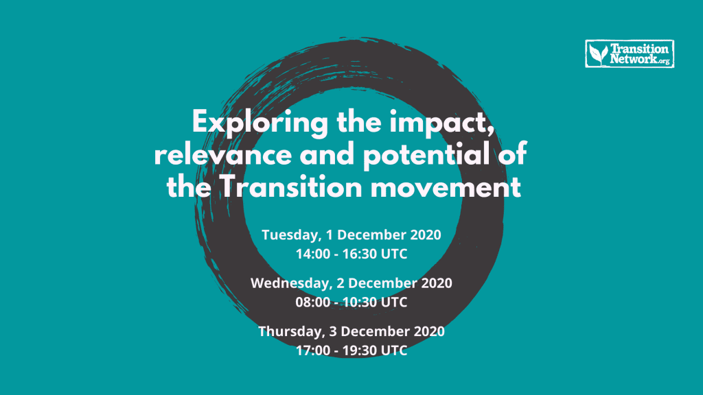 Webinars – Exploring the impact, relevance and potential of the Transition movement