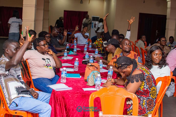 Participants in the first-ever Transition Training on the African continent, April 2025. Photo courtesy of Yvonne Omatseye