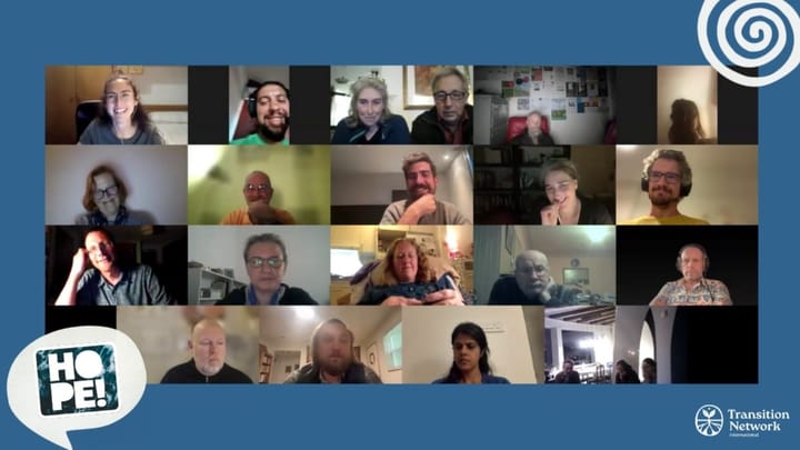 A screenshot of the online event on Zoom